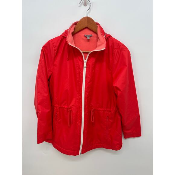 T BY TALBOTS Pink Fleece Lined Spring Water Resistant Jacket // XS Petite - Picture 3 of 14